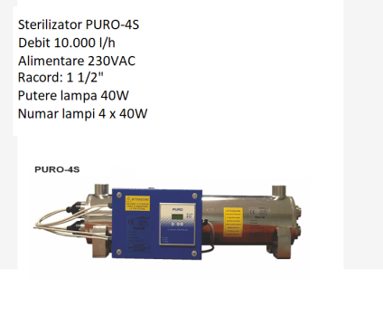 Sterilizator UV Puro 4S