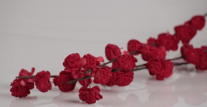 Set 3 ramuri flori decorative 78 cm de la Arbloom Srl