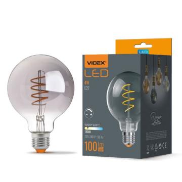 Bec LED filament - Videx - 4W - E27 - G95 - Graphite de la Casa Cu Bec Srl