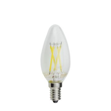 Bec LED lumanare C35 4W E14 - filament