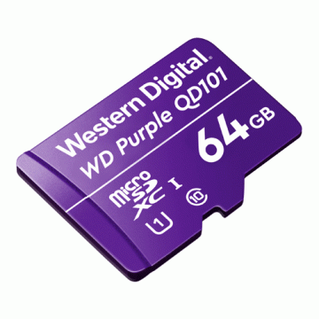 Card MicroSD 64GB, Purple Ultra Endurance - Western Digital