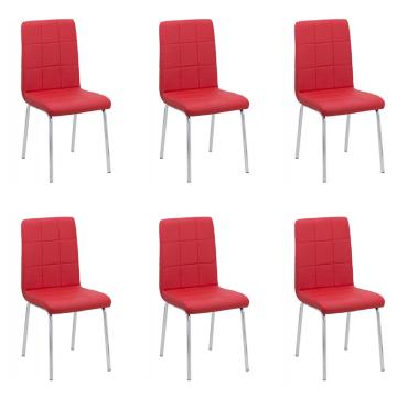 Set 6 scaune bucatarie CS230-rosu de la European Med Prod