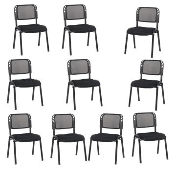 Set 10 scaune pe negru pentru diverse evenimente de la European Med Prod