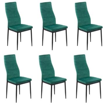 Set 6 scaune de bucatarie din catifea in 6 culori de la European Med Prod