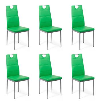 Set 6 scaune de bucatarie din piele eco 4 culori
