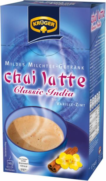 Chai Latte Kruger classic india vanille-scortisoara 10 x 25 de la Activ Sda Srl