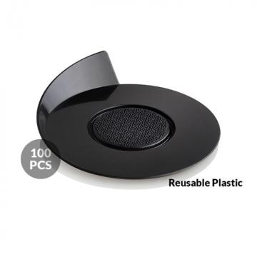Baza plastic prezentare monoportii, rotund negru, o 8.6cm de la Focus Financiar Group
