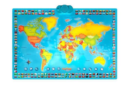 Joc educativ MomKi, Harta lumii bilingv RO / EN de la Etoc Online