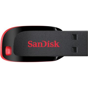 Memorie USB SanDisk Cruzer Blade, 64GB, USB 2.0, Negru de la Etoc Online