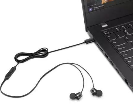 Casti Lenovo USB-C Wired In-Ear Headphones