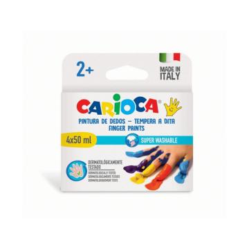 Acuarele Finger Paint Carioca 4x50 ml de la Sanito Distribution Srl
