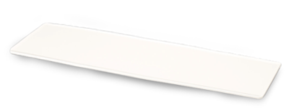Platou melamina dreptunghiular RAKI, 64,5x19xh1cm, alb