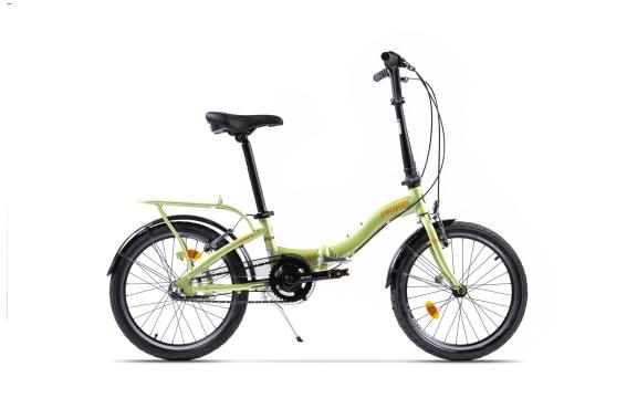 Bicicleta pliabila Pegas Camping 3S verde pastel (AL)