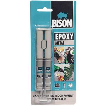 Adeziv bicomponent pentru metal Bison Epoxy, 2x12ml, blister de la Oltinvest Company Srl