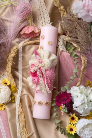 Lumanare Cotton Candy - Parafina roz de la Andreeatex