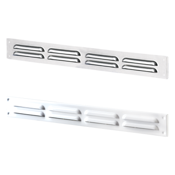 Grile ventilatie Metal bended grille MVMPO 400*80 s A white