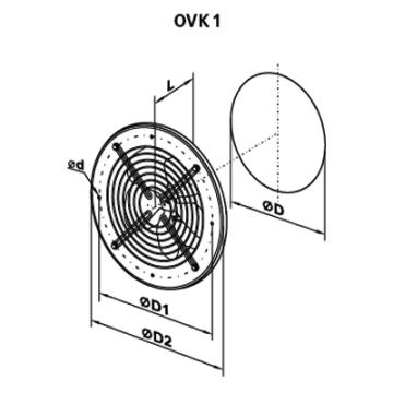 Ventilator axial OVK 4E 450 de la Ventdepot Srl