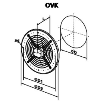 Ventilator axial OVK 4E 550 de la Ventdepot Srl