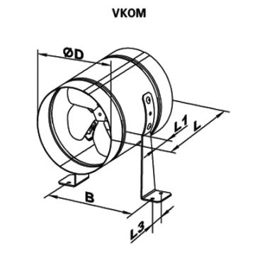 Ventilator axial VKOM 315 de la Ventdepot Srl