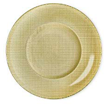 Farfurie suport sticla Bormioli Inca D31xh1,5cm Metalic Gold de la Kalina Textile SRL