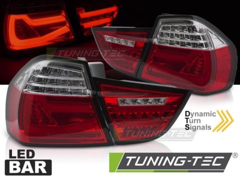 Stopuri LED Bar Tail Lights Rosu Alb SEQ BMW E90 09-11 de la Kit Xenon Tuning Srl