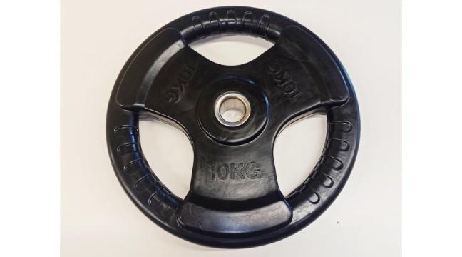 Disc de greutate, 31 mm, cauciucat, 10 kg S-Sport