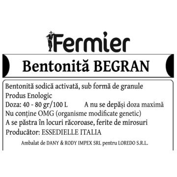 Bentonita pentru limpezire vin granulata Begran 25 kg