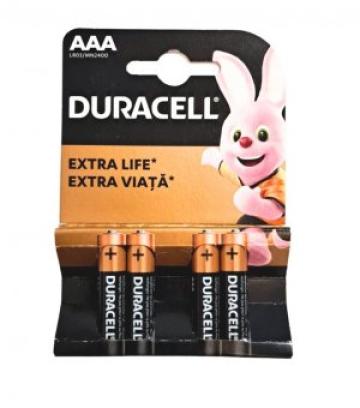 Baterii Duracell AAA, LR03, 1.5V Alkaline, 4 bucati de la Supermarket Pentru Tine Srl