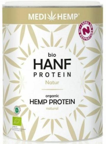 Proteina din canepa natur, bio, 330g, Medihemp de la Supermarket Pentru Tine Srl