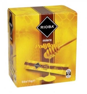 Miere poliflora stick Rioba 15g 50buc./cut. de la Supermarket Pentru Tine Srl