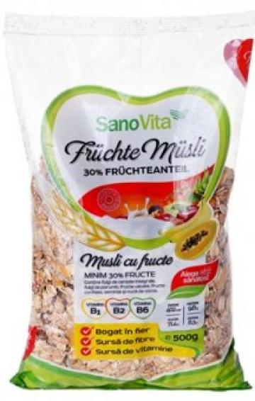 Musli cu fructe SanoVita 500g