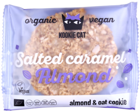 Cookie cu migdale si caramel sarat, fara gluten, eco 50g de la Supermarket Pentru Tine Srl