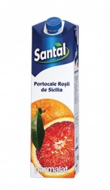 Suc de portocale rosii de Sicilia Santal 1 litru de la Supermarket Pentru Tine Srl