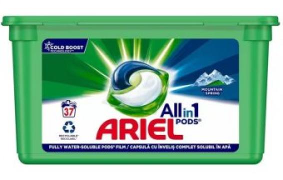 Detergent de rufe Ariel Mountain Spring 37 capsule