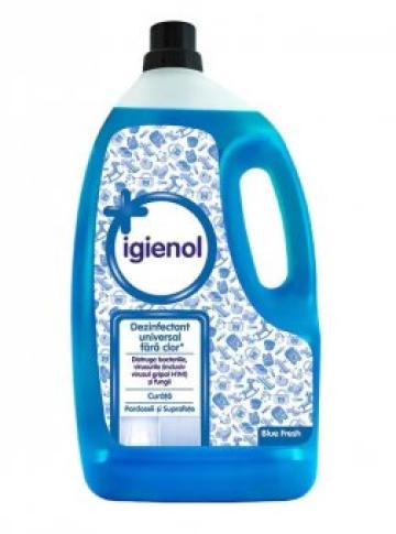 Dezinfectant universal fara clor Igienol Blue Fresh 4 litri