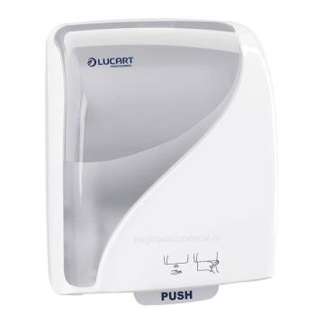 Dispenser prosop autocut alb Lucart Identity Touch Free de la Geoterm Office Group Srl