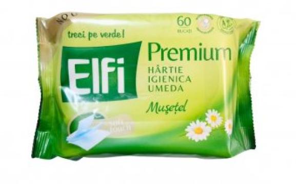 Hartie igienica umeda musetel Elfi 60buc/pachet