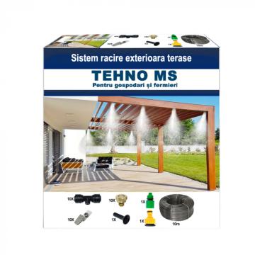 Sistem racire exterioara terase, 10m, 10 duze, 10 clipsuri