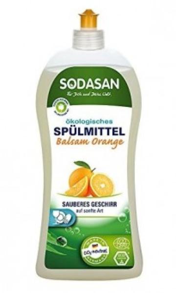 Detergent vase lichid cu balsam bio portocala 1L Sodasan de la Supermarket Pentru Tine Srl