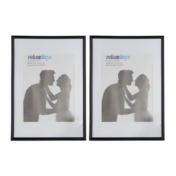 Set 2 rame pentru fotografii A4, negru, Relaxdays de la Plasma Trade Srl (happymax.ro)