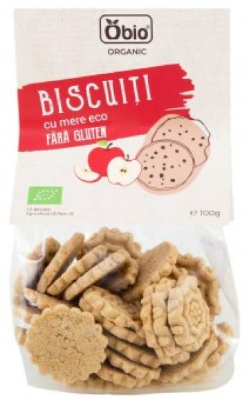 Biscuiti cu mere fara gluten bio 100g Obio de la Supermarket Pentru Tine Srl