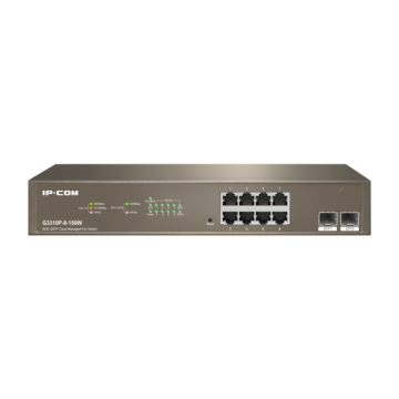 Switch 8 porturi PoE Gigabit, 2 porturi SFP Gigabit, Cloud M