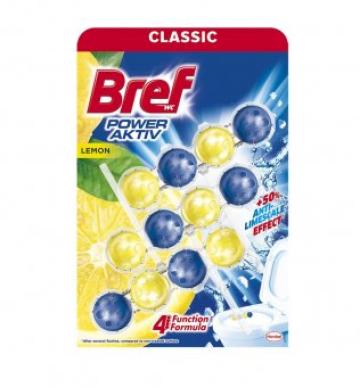 Odorizant WC Bref WC Power Aktiv Lemon 3x50g de la Supermarket Pentru Tine Srl