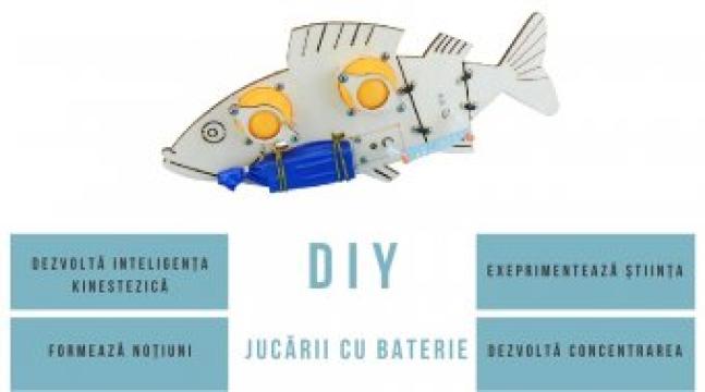 Jucarie cu baterii pestisor DIY de la Supermarket Pentru Tine Srl