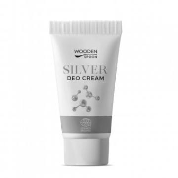 Deodorant crema cu argint, bio, 40ml, Wooden Spoon de la Supermarket Pentru Tine Srl