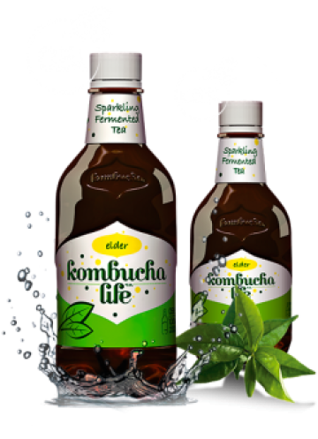 Bautura Kombucha Life cu flori de soc 500ml de la Supermarket Pentru Tine Srl