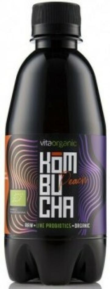 Bautura Kombucha cu piersici bio 330 ml Vita Organic