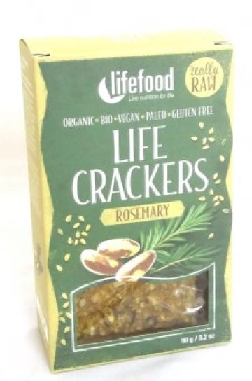 Paine Lifecrackers cu rozmarin raw eco 90g de la Supermarket Pentru Tine Srl