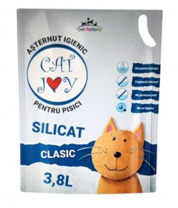 Asternut igienic pentru pisici Silicat Cat Joy 3.8l