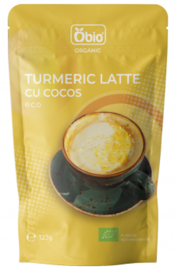 Bautura Turmeric latte cu cocos bio 125g Obio